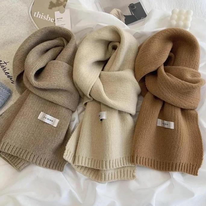 Syal rajut korea Syal winter syal musim dingin Syal leher auntum Scraft winter syal knit