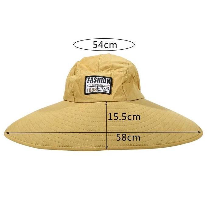 Topi wanita lebar depan gulung praktis anti UV / Topi wanita out door musim panas