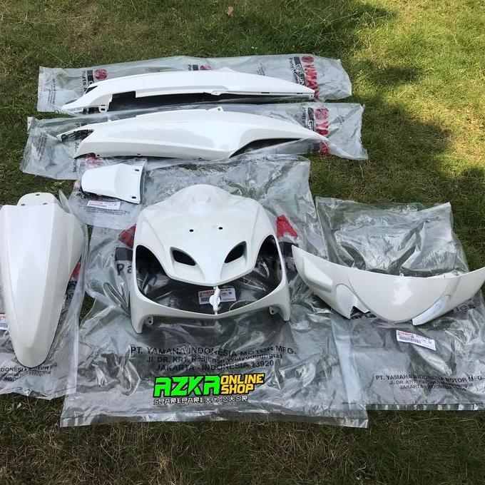 Cover Body Halus Full Set Mio Smile Warna Putih Original Yamaha
