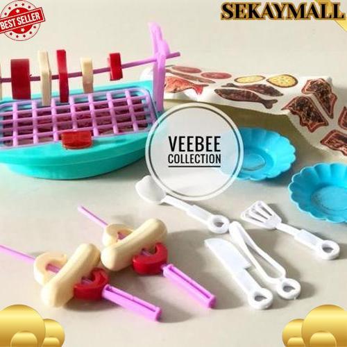 Original Mainan Bbq Set / Mainan Bbq Anak/ Mainan Masak Masakan Anak/ Bbq Main/ Pretend Play