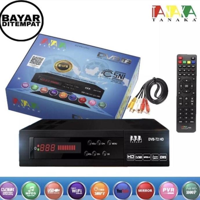 New- Tanaka Set top box dvb T2 HD tanaka stb TV DIGITAL garansi
