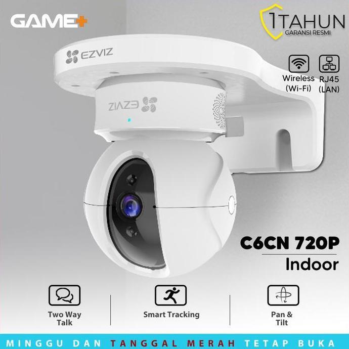 Ezviz C6Cn 720P Cctv Free Wallmount Wifi / C6Cn Bergaransi Resmi