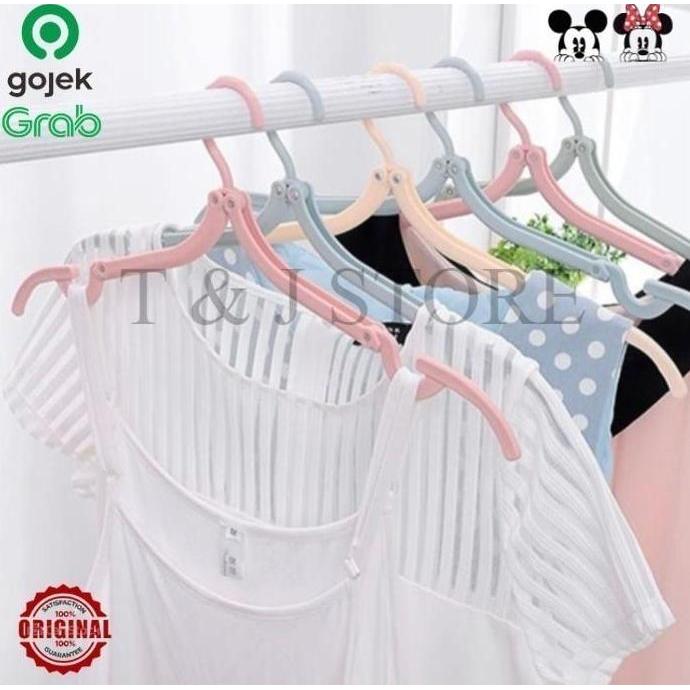 Hook Saver / Gantungan Baju Lipat Praktis - 10Pcs Tj