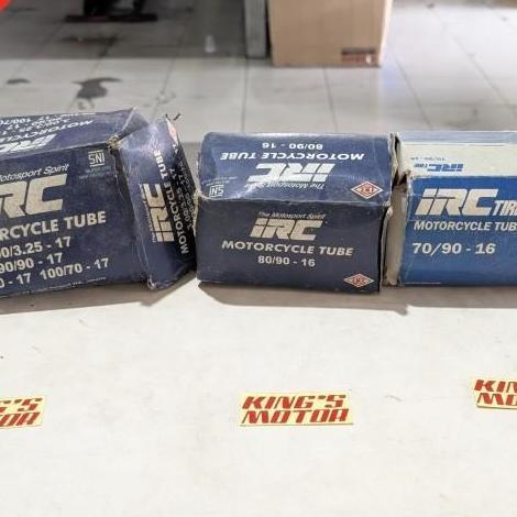 BAN DALAM MOTOR RING 16 17 18 IRC ORINAL STOK LAMA