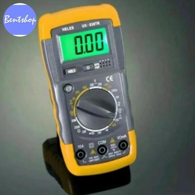 Multitester Multimeter Digital Heles UX-838TR UX 838 TR UX 883 Original [terbaik]