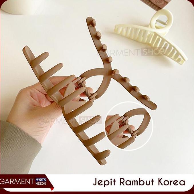 Jepit Plastik Korea Premium Doff Jelly Jedai Wanita Cantik Elegan