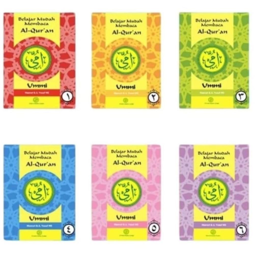 KITAB ummi jilid 123456, tajwid dasar,ghoribul Qur'an, pra tk dan prestasi ummi