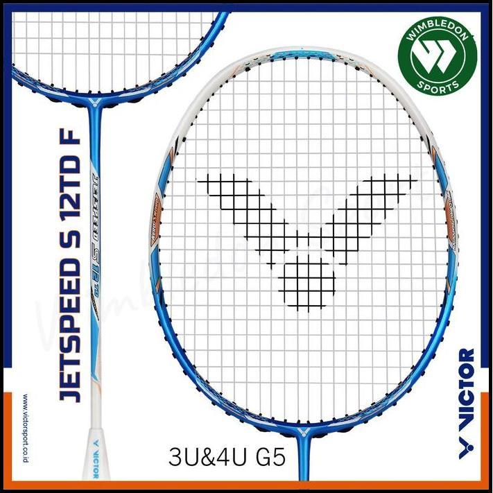 Raket Badminton Victor JetSpeed S 12 TD F BIRU / Victor JS-12TD F best seller