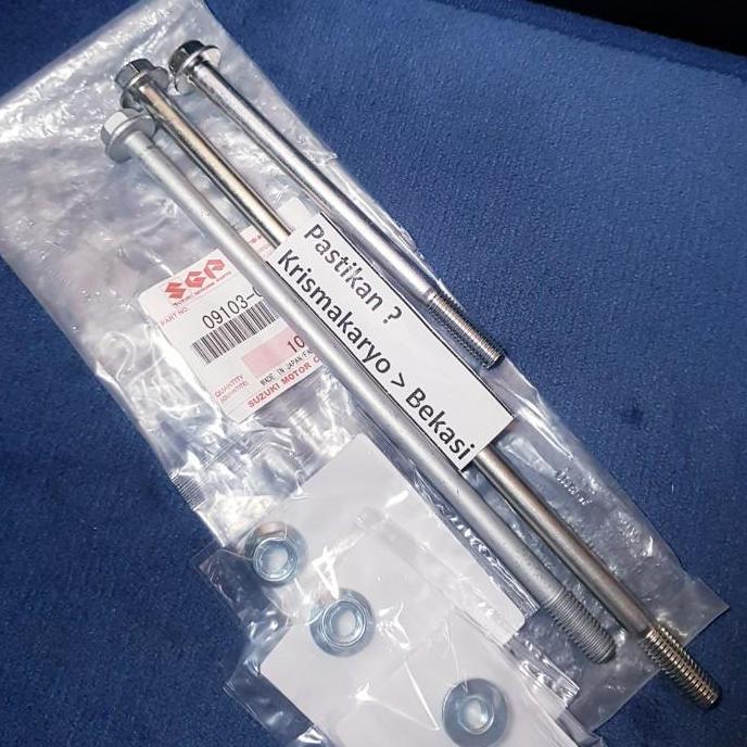 Baut Pegangan Mesin Satria 2 tak Hiu 2t Lumba Ori Monting 2tak Mounting Rangka Suzuki