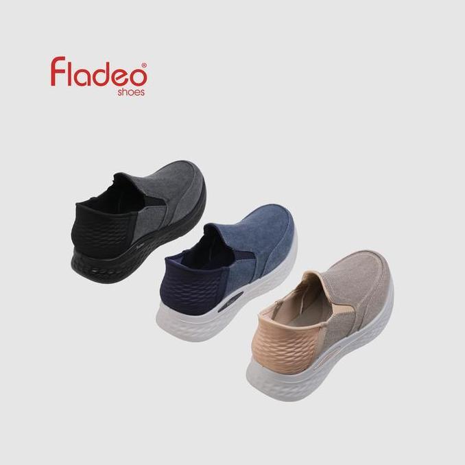Fladeo C25/Mss223-1Lu/Sepatu Sneakers Slip On Pria [ Sneakers Shoes ]