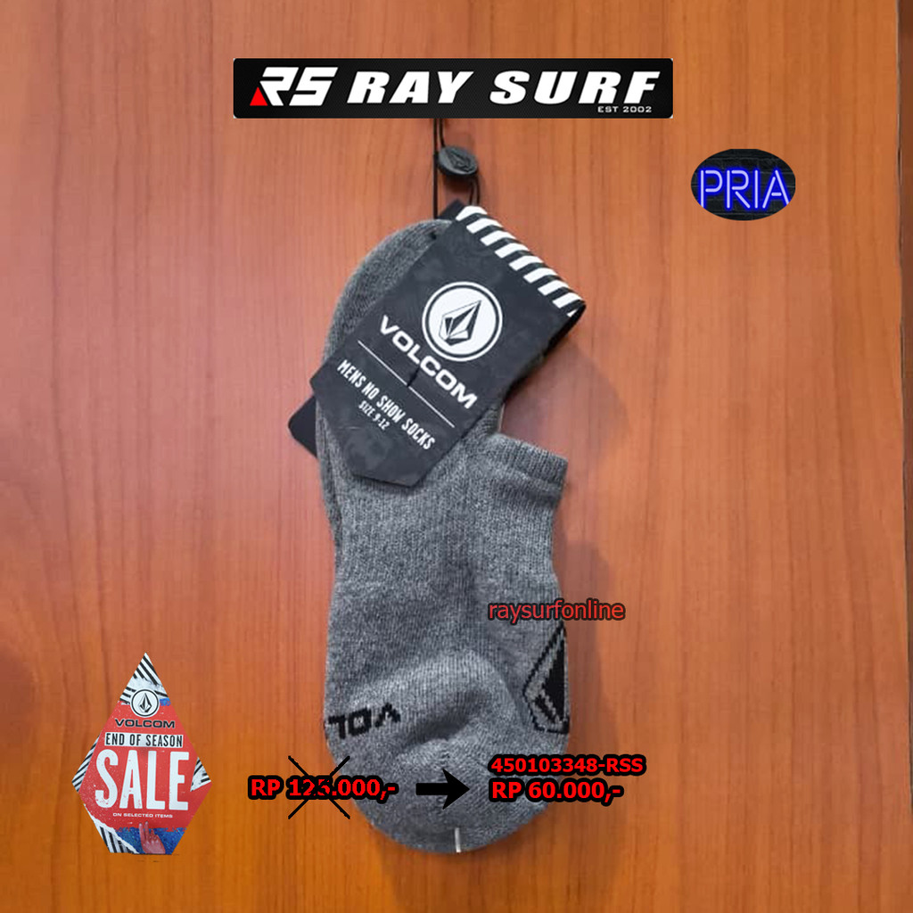 RAYSURF VOLCOM SALE KAOS KAKI PRIA 450103348-RSS ORIGINAL