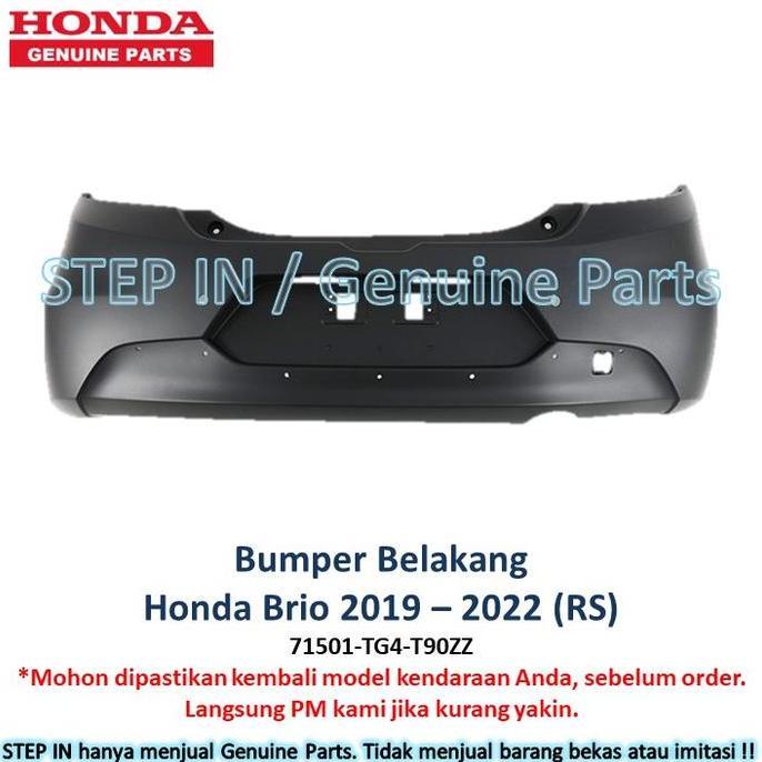 Bumper Bemper Belakang Honda Brio RS 2016 - 2022 Baru