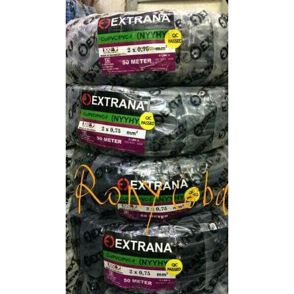 Promo EXTRANA NYYHY 2X0,75MM (HITAM TEMBAGA SERABUT) NYYHY 2 X 0,75 MM Diskon
