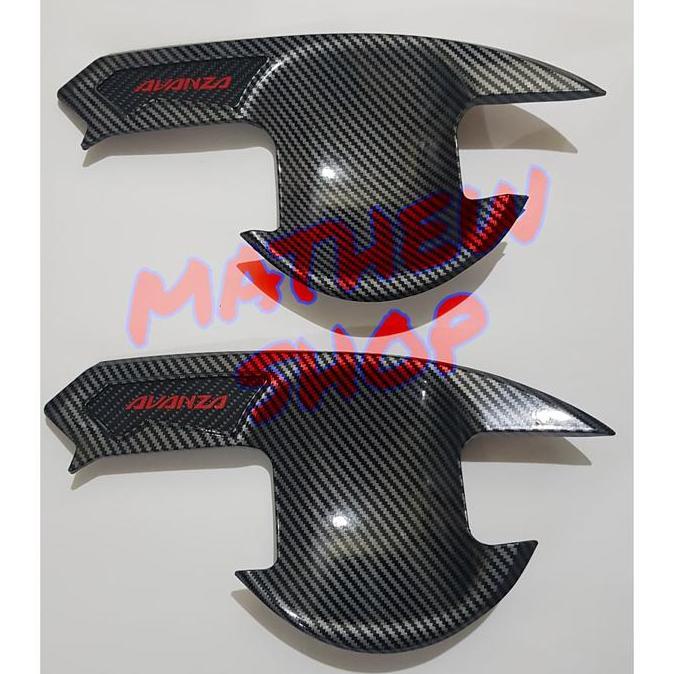 Outer Handle Cover Grand Avanza 2016 2017 2018 Carbon/ Mangkok Pintu Avanza Karbon