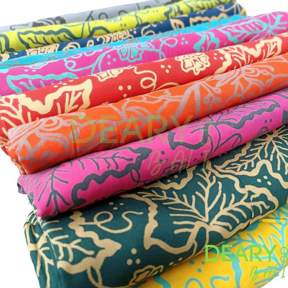 [ anomancollection ] Kain Pantai Bali Lebih Tebal Batik Stamp Bahan Rayon Bali