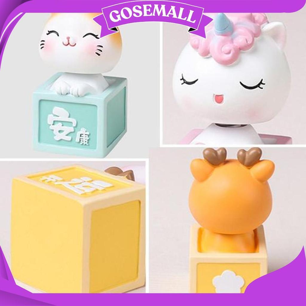 Bobble Head Kepala Goyang - Pajangan Dashboard Mobil Dekorasi Aksesoris Kucing Rusa Unicorn Anjing O