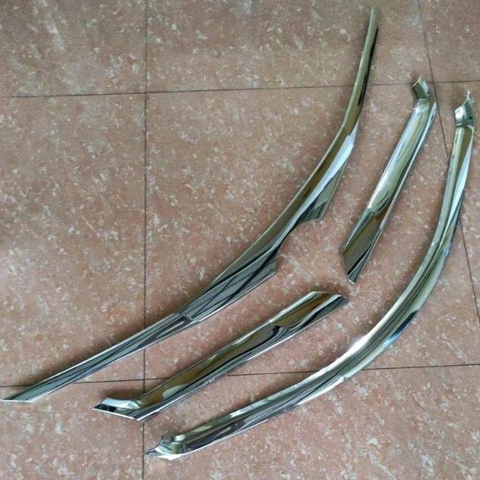 PAKET List GRILL grille depan all new avanza / xenia 2012 2013 2014 2015 CHROME crome 3 BARIS atas t