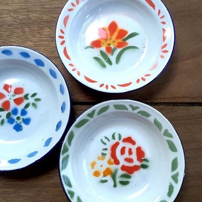 Termurah Piring Seng Animel Ukuran 20-22 6Pcs/Piring Seng Jadul/Piring Makan Anti Pecah Satisfaction