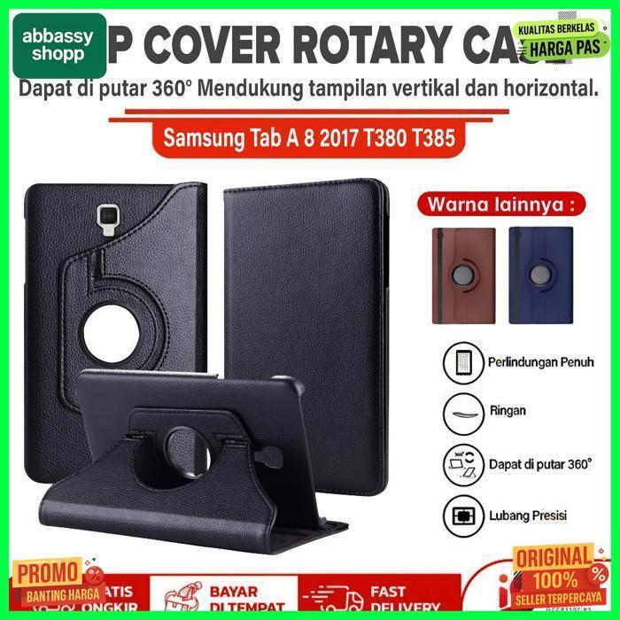 Sale Case Samsung Tab A8 2017 | Samsung Tab A 8" 2017 | Galaxy T385 T380 Flip Cover Casing Rotary Le