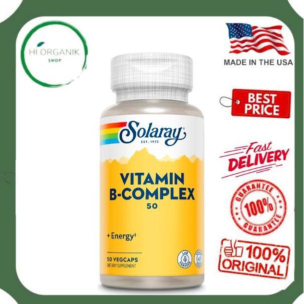 Solaray Vitamin B Complex 50 Mg 50 Veg Caps Original