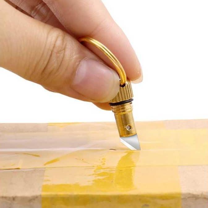 QUANXI gantungan kunci Pisau Cutter Mini Gantungan Kunci - K13