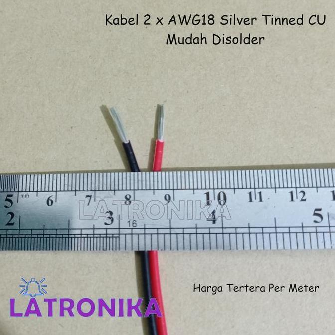 Per Rol 100M Kabel 2 X Awg18 Silver Tinned Cu Per 100 Meter 18Awg X 2 Cable Awg 18 Awg Roll