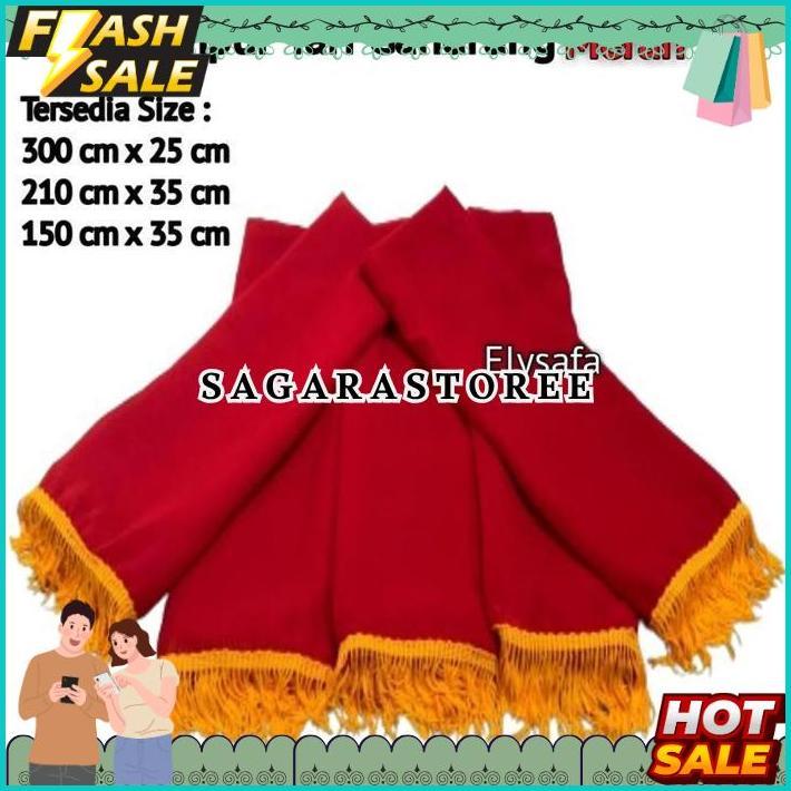 Selendang/sampur Tari Gandrung warna Merah BIG SALE