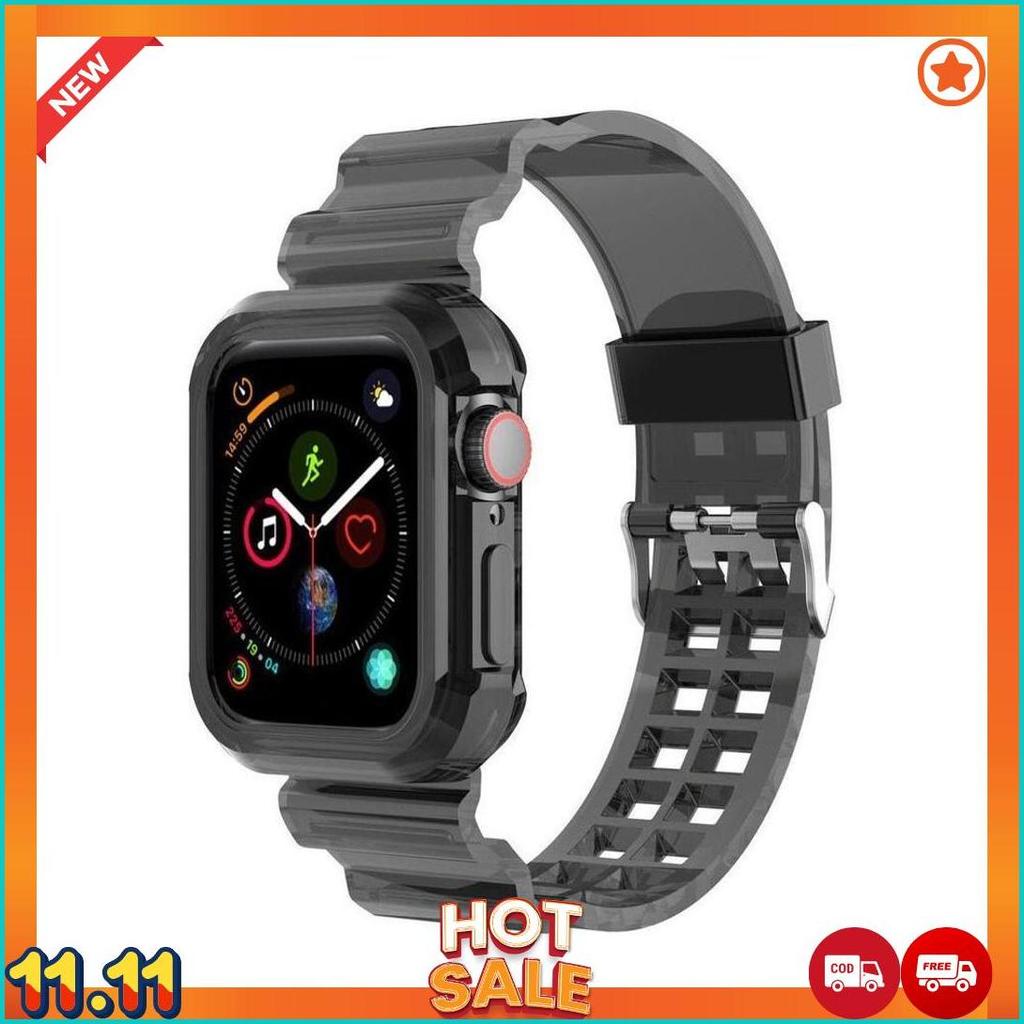 [WIIL]STRAP TRANSPARAN SMARTWATCH T500 T55 T500 PLUS IWATCH COD