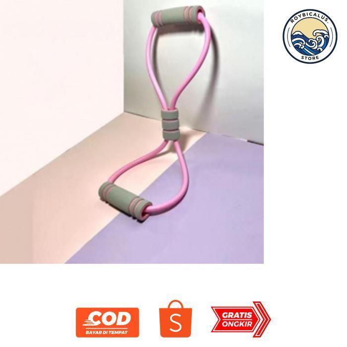 KT78 Tali Stretching Rope Olahraga / Tali Karet Elastis Gym / Karet Yoga Resistance Outdoor AP304 Vi