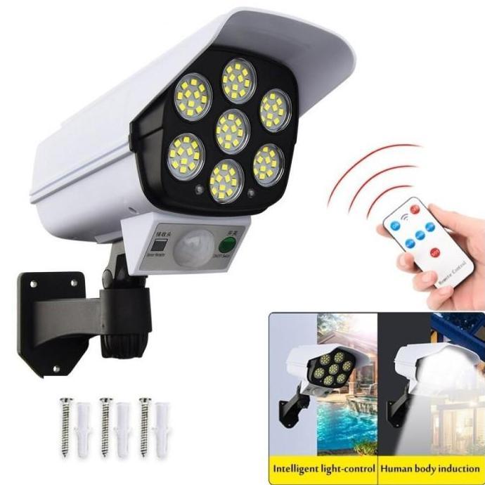 Lampu Dinding Model CCTV Solar Charge Tenaga Surya Matahari