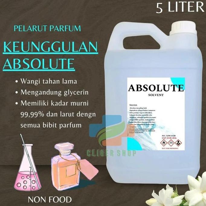 ABSOLUTE 5 LITER MURNI 100%/ ABSOLUTE PARFUM / ALKOHOL ABSOLUTE// CAMPURAN PARFUM [terbaik]