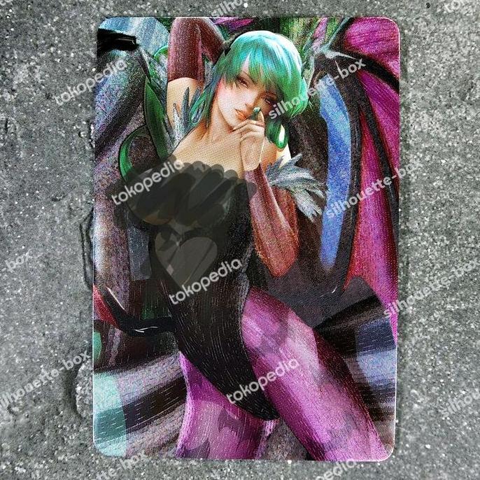 ZD Darkstalkers Morrigan Aensland Metallic Hairline Texture Card BARU