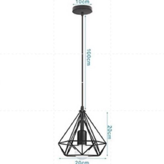 Lampu hias gantung plavon/lampu cafe/lampu ruangan/lampu meja makan/kap lampu indoor dan semi outdoo