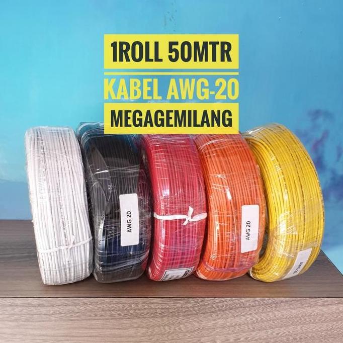 Promo Kabel AWG 20 / Kabel 20 AWG ( 1 roll 50 meter ) Diskon