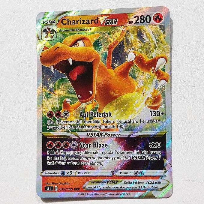 Charizard VSTAR RRR 015/100 S9 - Kartu Pokemon Indonesia TCG TERBARU