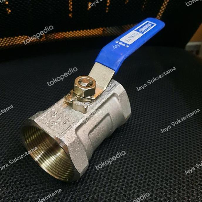 Kran Air 2" Inch Ball Valve Stainless Steel Sankyo Ready