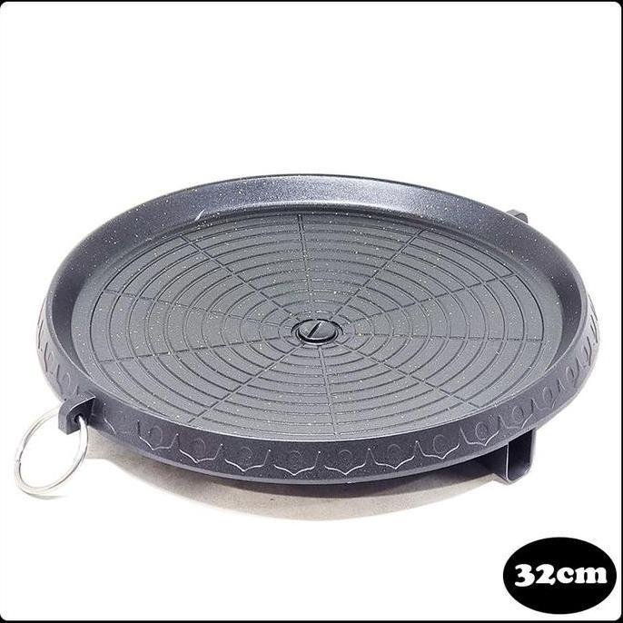 Premium Bulgogi Pan Bulat Alat Pemanggang Kompor Grill Pan Panggang Daging Promo