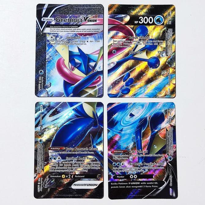 Greninja V-Union Set (4 Kartu) - Kartu Pokemon Indonesia HEMAT