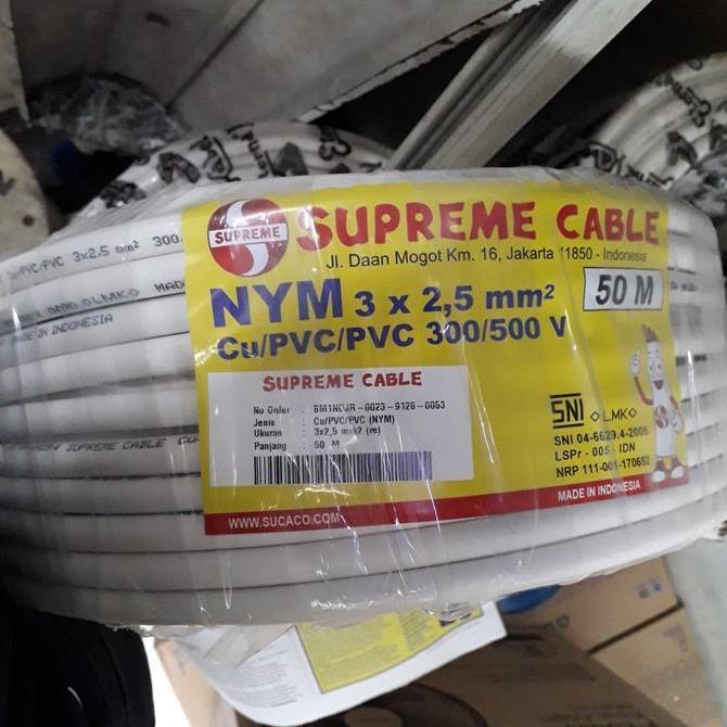 Promo NYM 3x2.5 mm Supreme / Kabel Supreme / Kabel Listrik Supreme Diskon