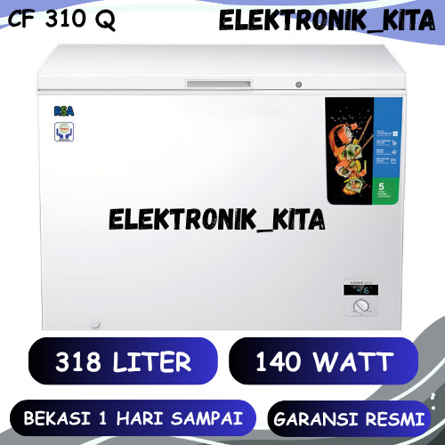 RSA CHEST FREEZER 318 LITER CF 310 CF310 CF-310 FREEZER BOX LEMARI PEMBEKU GARANSI RESMI BEKASI