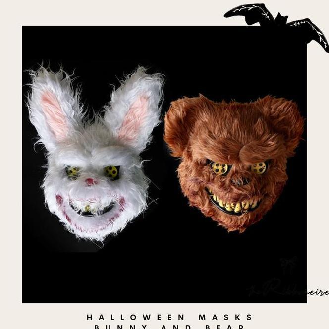 Topeng Halloween Halloween Mask Topeng Kelinci Topeng Beruang