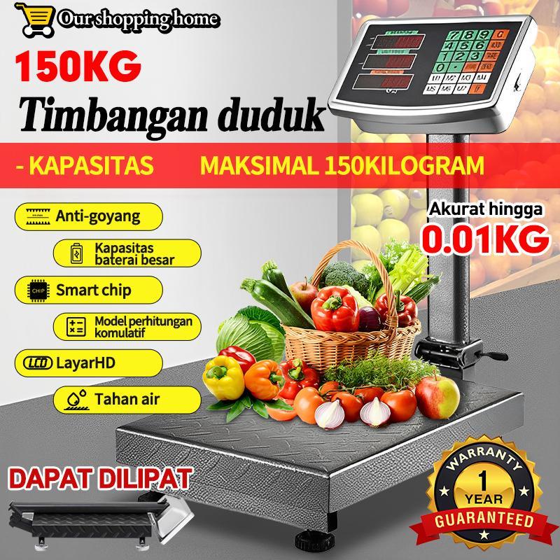Digital Akurat Timbangan Elektrik Portabel 150Kg / Timbangan Elektrik / Electrik Platform Scale 150K
