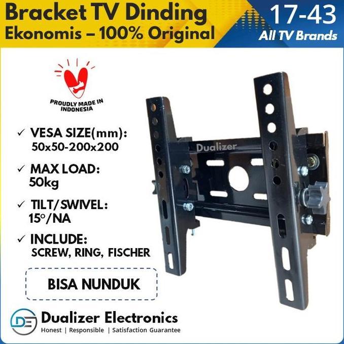 Braket Bracket Tv Led 28 32 40 42 43 Inch Lg Samsung Xiaomi Mi Tv