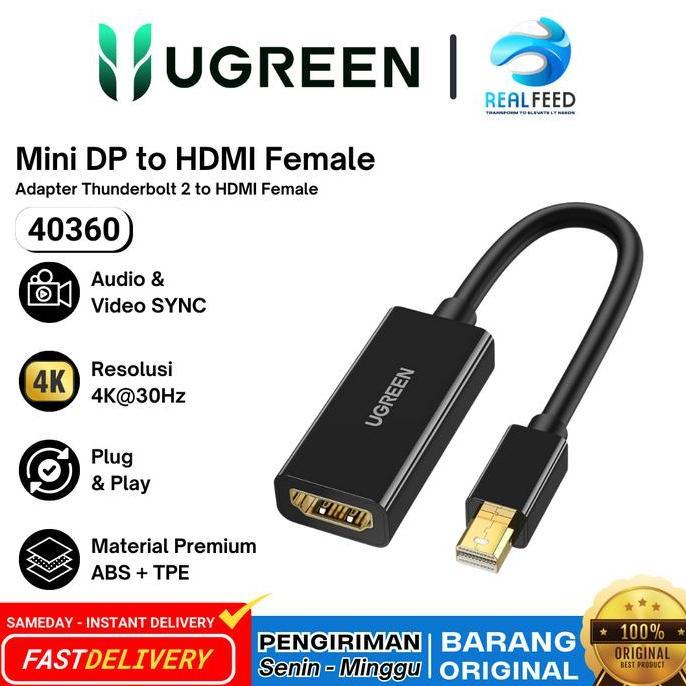 Ugreen Mini DisplayPort Thunderbolt 2 to HDMI 2.0 Female Ugreen 40360