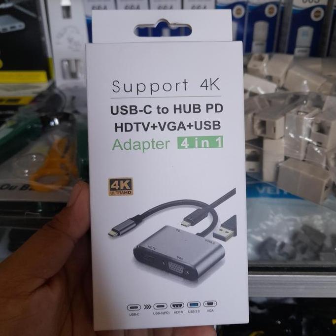 TERMURAH - usb type c to hdmi,vga dan usb