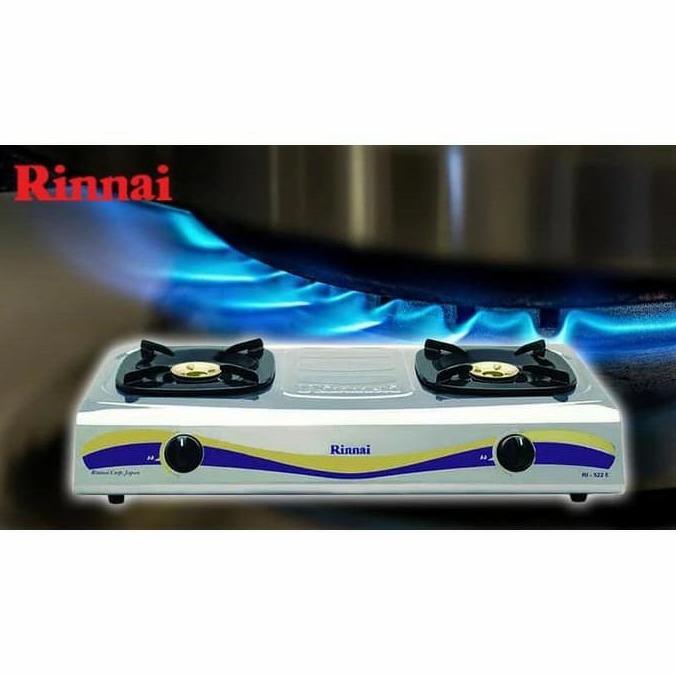 Rinnai Kompor gas Stainless 2 Tungku RI-522E silver