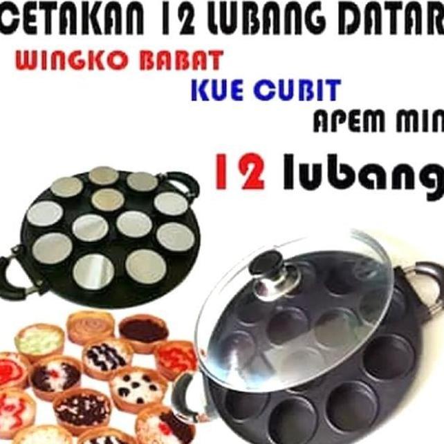 TERBARU - Cetakan 12 Lubang Datar Suggo / Cetakan Suggo / Cetakan Kue / Cetakan Martabak / Cake Pan 