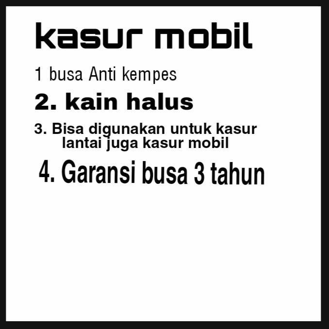Kasur Mobil Ertiga/Kasur Mobil AvanzaXenia/Kasur Mobil Expander