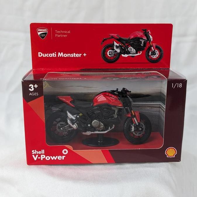 Diecast mainan motor ducati monster shell terbaru