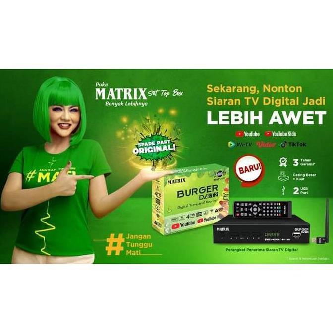 New- Set Top Box DVB T2 Matrix Burger
